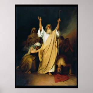 Prayer of Moses, fijn kunstschilderij, Poster