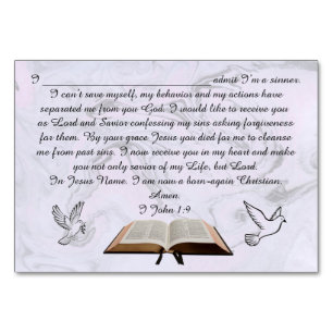 Prayer of Salvation Card voor game Kaart