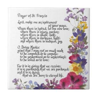 Prayer of St. Francis Tegeltje