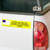 Prayer om abortus te beëindigen bumpersticker (Op Truck)