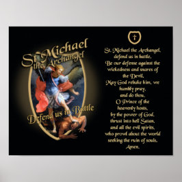 PRAYER OM MICHAEL DE ARCHANGEL TE SAINT POSTER