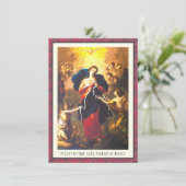 Prayer Our Lady Undoer Knots Blessed Maagd Mary C Kaart (Staand voorkant)