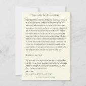 Prayer Our Lady Undoer Knots Blessed Maagd Mary C Kaart (Achterkant)