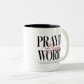 Prayer Over Worry mug (Devant droit)