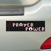 Prayer Power Christelijk bumper sticker (Op auto)