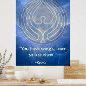 Prayer Rumi en Poetic Art Poster (Keuken)