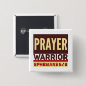 Prayer Square Button (Voorkant /achterkant)