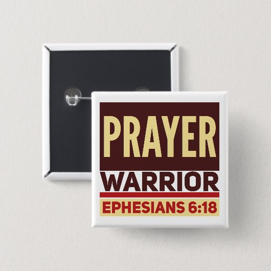 Prayer Square Button (Voorkant /achterkant)