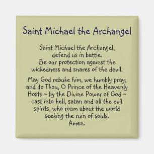 Prayer ~ St. Michael Magnet Magneet