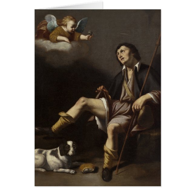 Prayer St. Rocco Roch Corona Religieuze Virus (Voorkant)