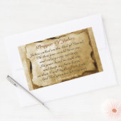 Prayer van Jabez 1 Chronicles 4:10, Bijbelversie Rechthoekige Sticker (Envelop)