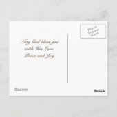 Prayer van Jabez Bijbel Verse Custom Briefkaart (Achterkant)