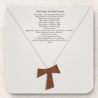 Prayer van Saint Francis Bier Onderzetter