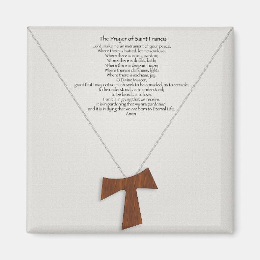 Prayer van Saint Francis Magneet (Voorkant)