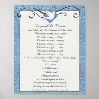 Prayer van Saint-Francis van Assisi 15:17 Parijs Poster