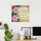 Prayer van St. Francis van Assisi Poster (Thuiskantoor)