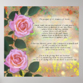 Prayer van St. Francis van Assisi Poster (Voorkant)