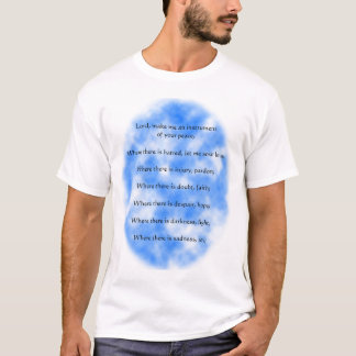 Prayer van St. Francis van Assisi T-shirt