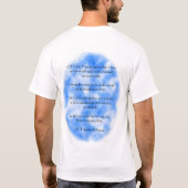 Prayer van St. Francis van Assisi T-shirt (Achterkant)