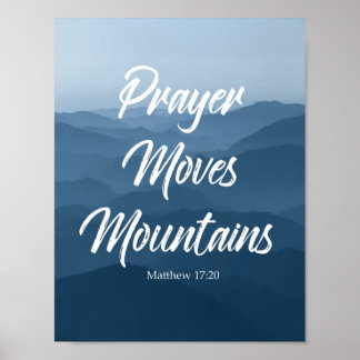 PRAYER VERPLAATST MOUNTAINES WALL ART POSTER