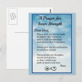 Prayer voor binnensterkte briefkaart (Voorkant / Achterkant)