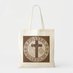 PRAYER WARRIOR CHRISTELIJK SHIELD TOTE BAG