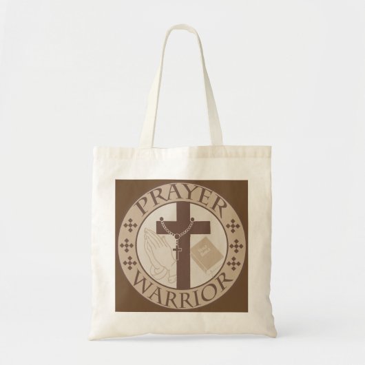 PRAYER WARRIOR CHRISTELIJK SHIELD TOTE BAG (Voorkant)