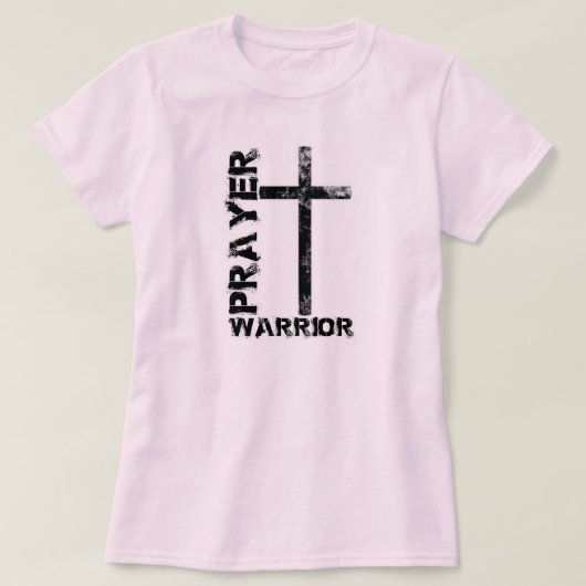 Prayer Warrior Cross T-shirt (Design voorkant)