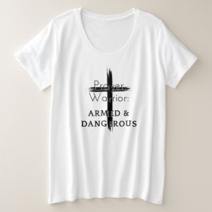 Prayer Warrior Grote Maat T-shirt