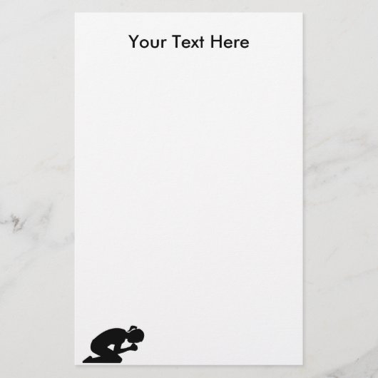 Prayer Warrior Letterhead Briefpapier (Voorkant)