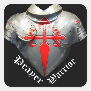 Prayer Warrior Vierkante Sticker