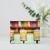 Prayer Wheels Briefkaart (Staand voorkant)