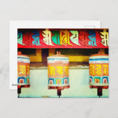 Prayer Wheels Briefkaart (Voorkant / Achterkant)