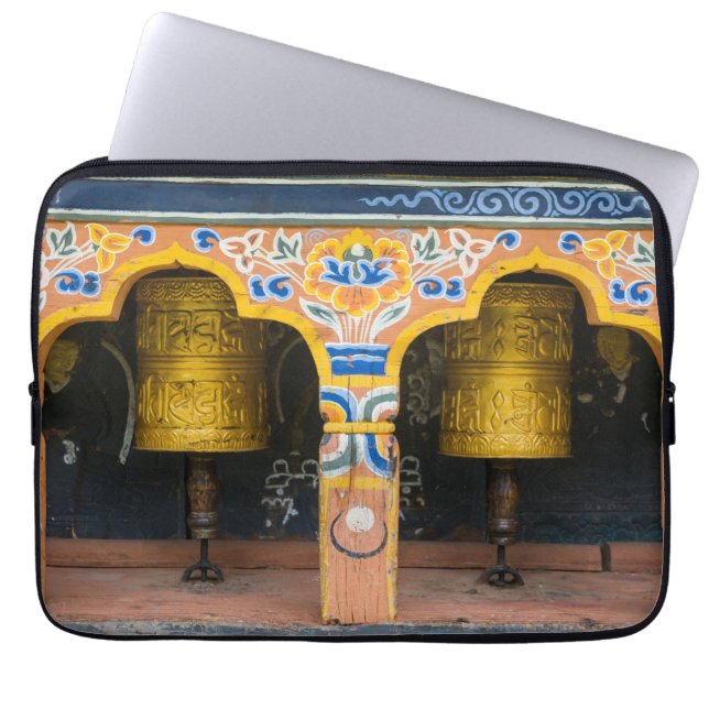 Prayer Wheels Laptop Sleeve (Voorkant)