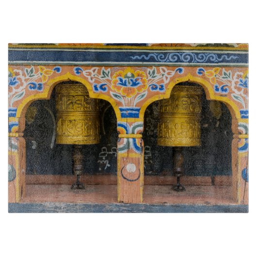 Prayer Wheels Snijplank (Voorkant)