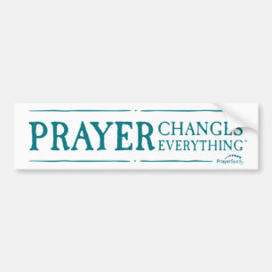 Prayer wijzigt alles wat oorspronkelijk is Bumpers Bumpersticker