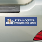 Prayer Worlly Greatest Wireless Connection #2 Bumpersticker (Op auto)
