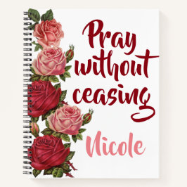 Prayer zonder stopzetting notitieboek