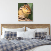 Prayerful Chipmunk Canvas Afdruk (Insitu (Slaapkamer))