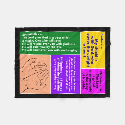 Prayers Fleece Blanket (Voorkant (Horizontaal))