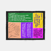 Prayers Fleece Blanket Deken (Voorkant (Horizontaal))
