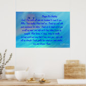 PRAYERS VOOR DE VERWARMING VAN BEAUTIFUELE POST POSTER (Keuken)