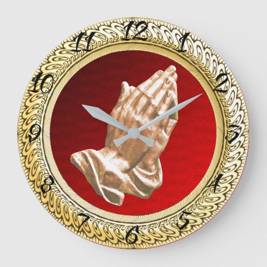 PRAYHANDEN GROTE KLOK (Voorkant)