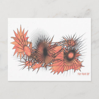 Praying Abstract Lady Briefkaart