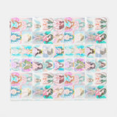 Praying Angel Fleece Blanket Deken (Voorkant (Horizontaal))