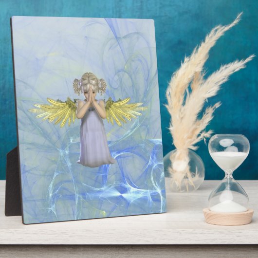 Praying Angel Plaque Fotoplaat (Zijkant)