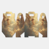 Praying Angels in Golden Clouds Bedankdoosjes (Ongevouwen)