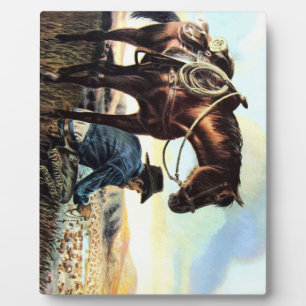 Praying Cowboy Fotoplaat