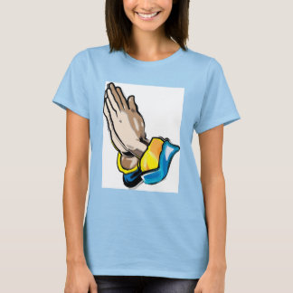Praying Hands Dames Burnout T-Shirt