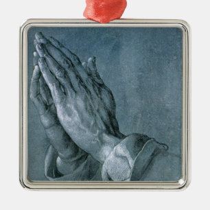 Praying Hands (door Albrecht Dürer) Metalen Ornament